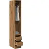 vidaXL Garde-robe chêne artisanal 30x50x200 cm bois d'ingénierie