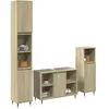 vidaXL Vidaxl Ensemble De Meubles De Salle De Bain 3 Pcs Chêne Sonoma