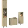 vidaXL Vidaxl Ensemble De Meubles De Salle De Bain 3 Pcs Chêne Sonoma