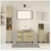 vidaXL Ensemble de meubles de salle de bain 3 pcs chêne sonoma