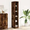 vidaXL Garde-robe chêne fumé 30x50x200 cm bois d'ingénierie