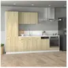Ensemble d'armoires de cuisine 7 pcs chêne sonoma vidaXL