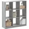 vidaXL Bibliothèque sonoma gris 102x32x108 cm bois d'ingénierie