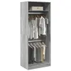 vidaXL Garde-robe sonoma gris 80x50x200 cm bois d'ingénierie
