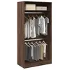 vidaXL Garde-robe chêne marron 100x50x200 cm bois d'ingénierie