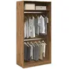 vidaXL Garde-robe chêne artisanal 100x50x200 cm bois d'ingénierie