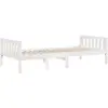 vidaXL Lit pour enfants sans matelas blanc 75x190cm bois de pin massif
