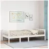 vidaXL Lit pour enfants sans matelas blanc 90x200cm bois de pin massif