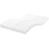 vidaXL Matelas en mousse blanc 120x220 cm 7 zones dureté 20 ILD