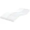 vidaXL Matelas en mousse blanc 100x210 cm 7 zones dureté 20 ILD