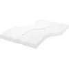 vidaXL Matelas en mousse blanc 120x210 cm 7 zones dureté 20 ILD