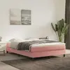 Vidaxl - Matelas De Lit À Ressorts Ensachés Rose 140x220x20 Cm Velours