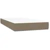 vidaXL Matelas à ressorts ensachés pour enfants taupe 80x160 cm tissu