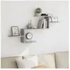 vidaXL Étagère murale sonoma gris 104x15x49 cm bois ingénierie
