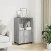 vidaXL Armoire à roulettes sonoma gris 55x40x91 cm bois d'ingénierie