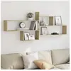 vidaXL Étagère murale chêne sonoma 167,5x18x68 cm bois d'ingénierie
