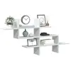 vidaXL Étagère murale blanc 124,5x18x60,5 cm bois d'ingénierie
