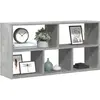vidaXL Étagère murale gris béton 100x25x50 cm bois d'ingénierie