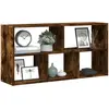 vidaXL Étagère murale chêne fumé 100x25x50 cm bois d'ingénierie