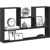 vidaXL Étagère murale noir 99x15x60 cm bois d'ingénierie