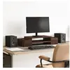 vidaXL Support de moniteur et rangement chêne marron bois d'ingénierie