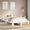 vidaXL Cadre de lit sans matelas blanc 120x200 cm bois de pin massif 3308742