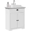 vidaXL Armoire de lavabo de salle de bain BODO blanc 70x35x80 cm