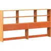 vidaXL Tête de lit avec rangement cire marron 200cm bois massif de pin