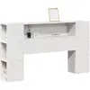 Tête de lit avec rangement blanc 135 cm bois massif de pin vidaXL