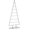 vidaXL Arbre de Noël en métal pour décoration noir 150 cm