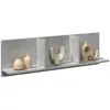 vidaXL Armoire murale 100x16,5x30 cm gris béton bois d'ingénierie
