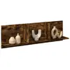 vidaXL Armoire murale 100x16,5x30 cm chêne fumé bois d'ingénierie
