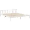 Cadre de lit extra long sans matelas 200x220 cm bois massif pin vidaXL