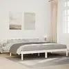 vidaXL Lit en bois massif extra long sans matelas blanc 200x210 en pin