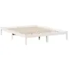 Cadre de lit extra long sans matelas 160x210 cm bois massif pin Vidaxl