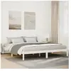 Vidaxl cadre de lit extra long sans matelas 180x210 cm bois massif pin