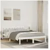 vidaXL Cadre de lit extra long sans matelas 140x220 cm bois massif pin
