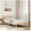 vidaXL Cadre de lit extra long sans matelas 90x220 cm bois massif pin