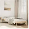 Vidaxl cadre de lit extra long sans matelas 90x220 cm bois massif pin