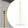 vidaXL vidaXL Guirlande de sapin de Noël 789 LED blanc chaud 476 cm