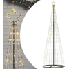 Vidaxl arbre lumineux conique 550 led blanc chaud 304 cm