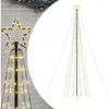Vidaxl sapin à led avec piquets 1534 led blanc chaud 500 cm