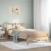 vidaXL Lit bibliothèque sans matelas 90x190 cm bois de pin massif