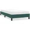 vidaXL Vidaxl Cadre De Lit Sans Matelas Vert Foncé 80x210 Cm Velours