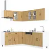 Vidaxl - Ensemble D'Armoires De Cuisine 11 Pcs Lucca Bois D'Ingénierie
