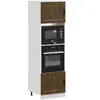 vidaXL Armoires de four 2 pcs Porto chêne marron bois d'ingénierie