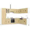 vidaXL Ensemble d'armoires de cuisine 14 pcs Porto bois d'ingénierie