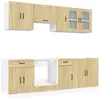 Vidaxl - Ensemble D'Armoires De Cuisine 8 Pcs Kalmar Bois D'Ingénierie