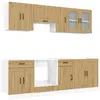 vidaXL Ensemble d'armoires de cuisine 8 pcs Kalmar bois d'ingénierie