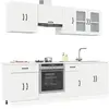 vidaXL Ensemble d'armoires cuisine 8pcs Kalmar blanc bois d'ingénierie